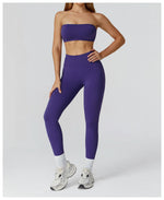 Load image into Gallery viewer, Seamless Premium Athleisure 2 Piece Leggings Set Nylon
