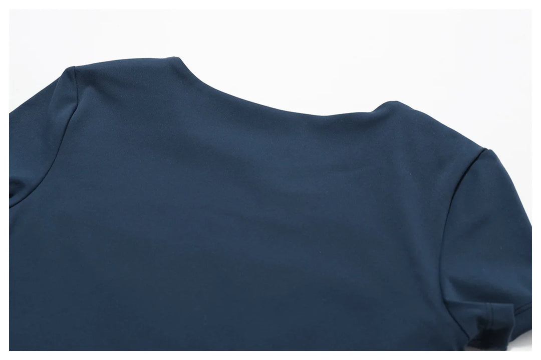 Seamless Contour Fit Yoga Crop Top Light Weight Nylon Knit