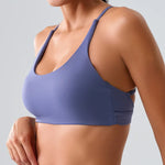 Load image into Gallery viewer, Cross Back Premium Contour Seamless Compression Bra
