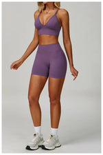 Load image into Gallery viewer, Two Piece Contour Seamless Performance Yoga Ensemble
