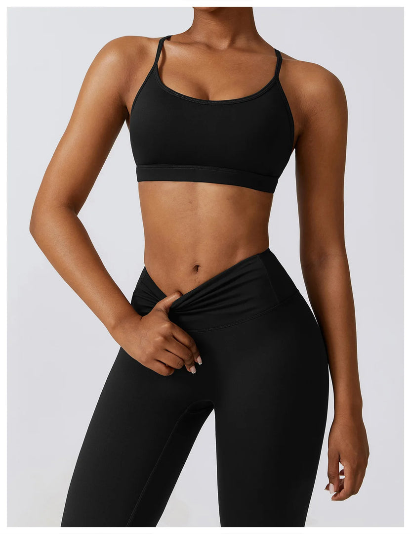 Contoured Interwoven Athleisure Long Sleeve Yoga Ensemble