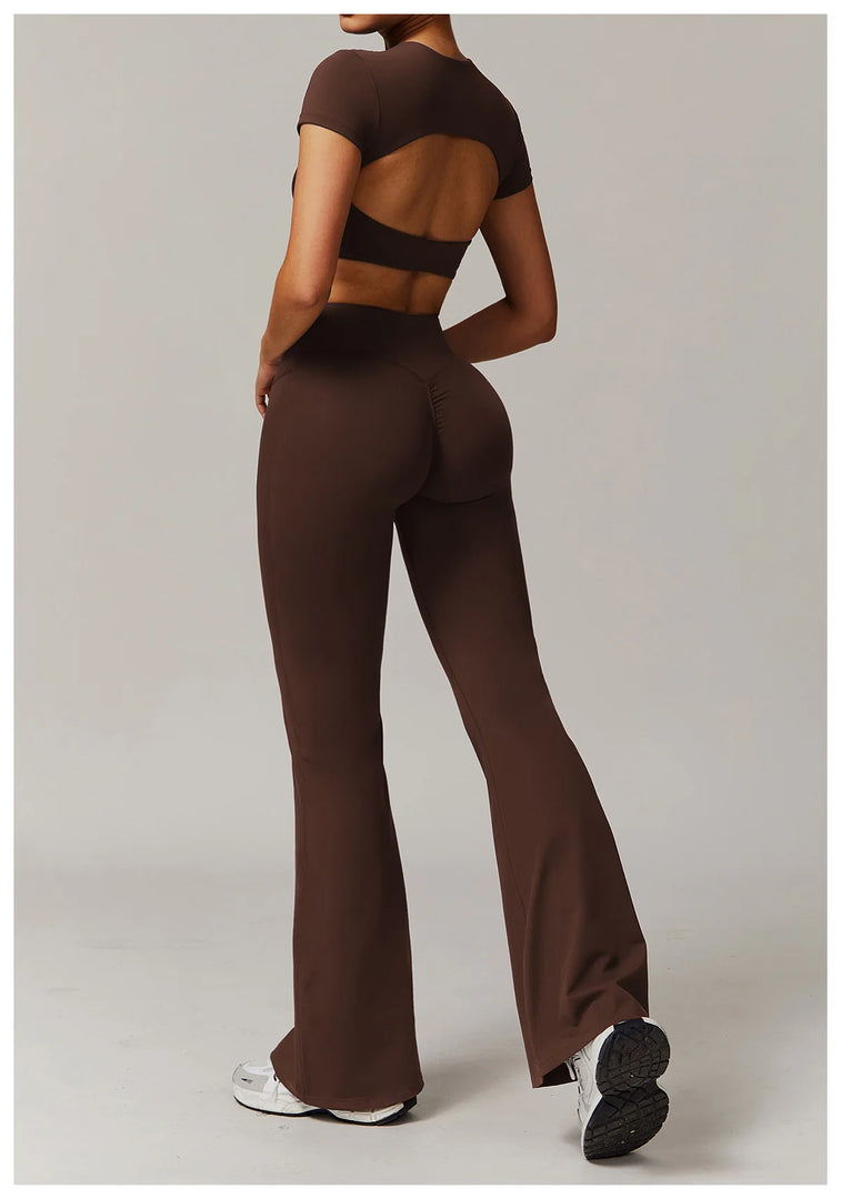 Contour Yoga Cropped Top Short Sleeve Performance Pro