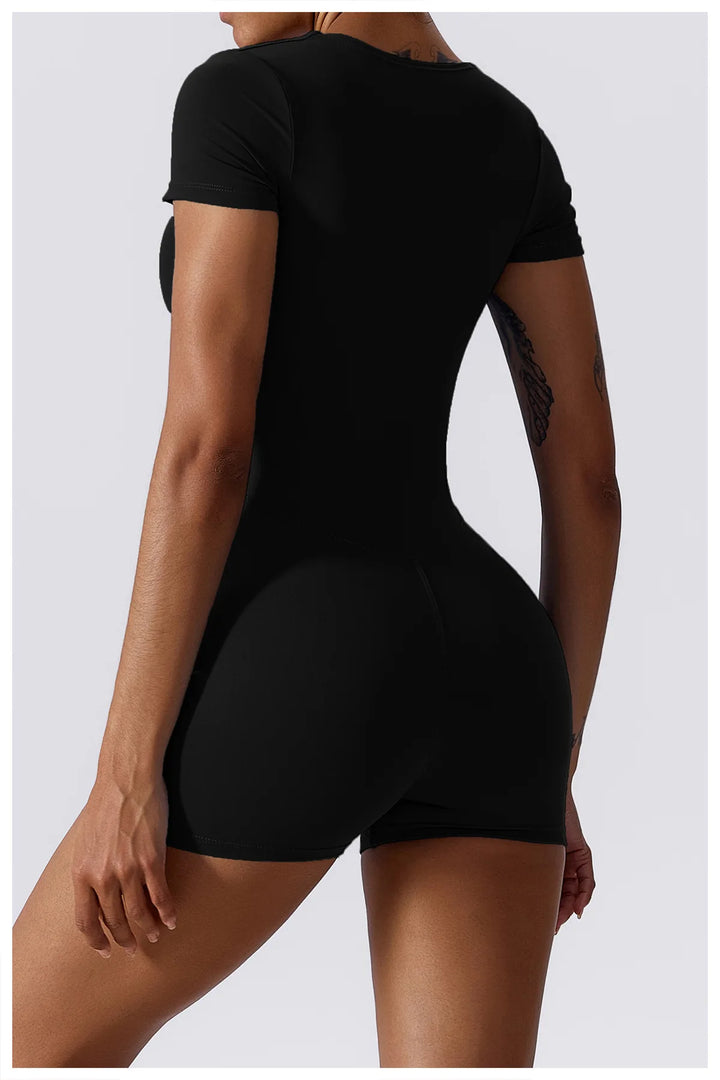 Soft Premium Contoured All In One Yoga Bodysuit Sleeves