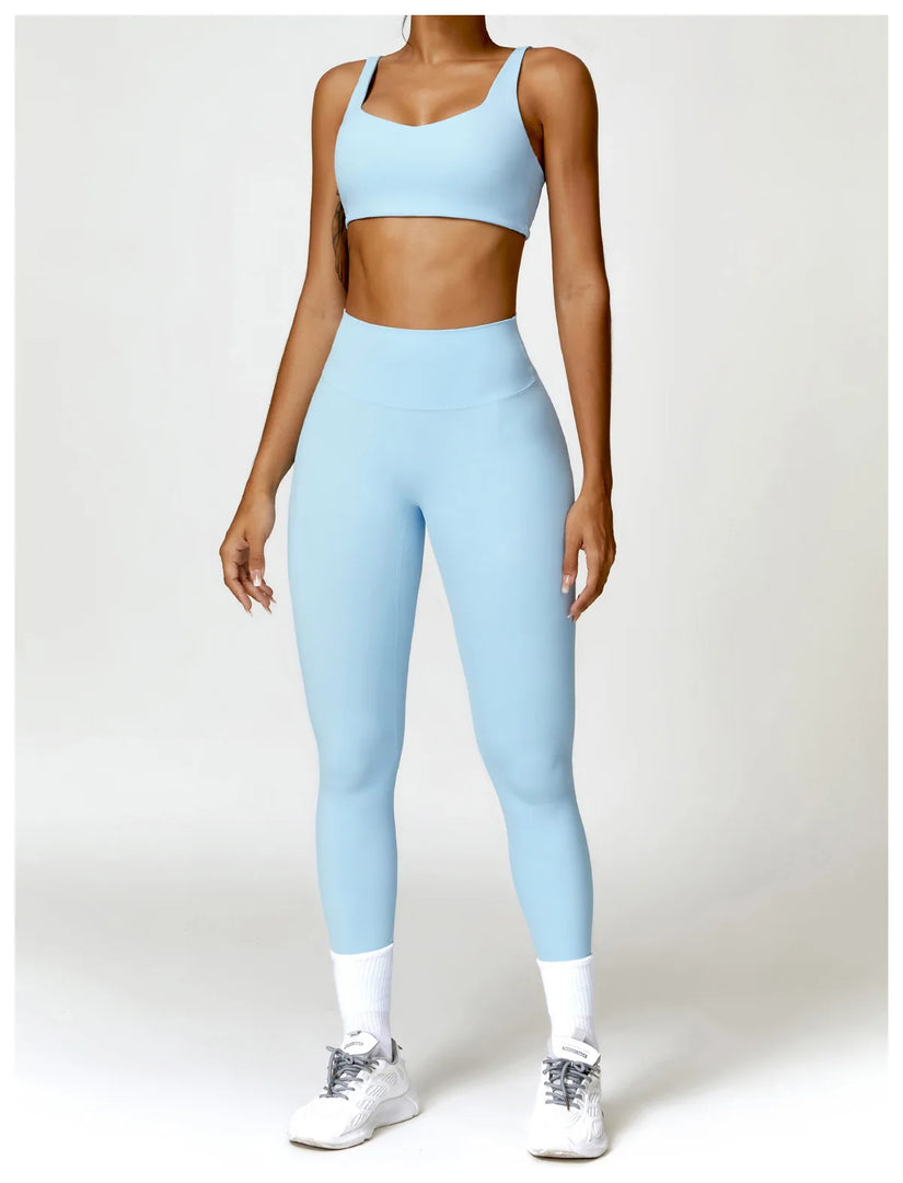 Contoured Padded Sling Seamless Sports Bra Quick Dry