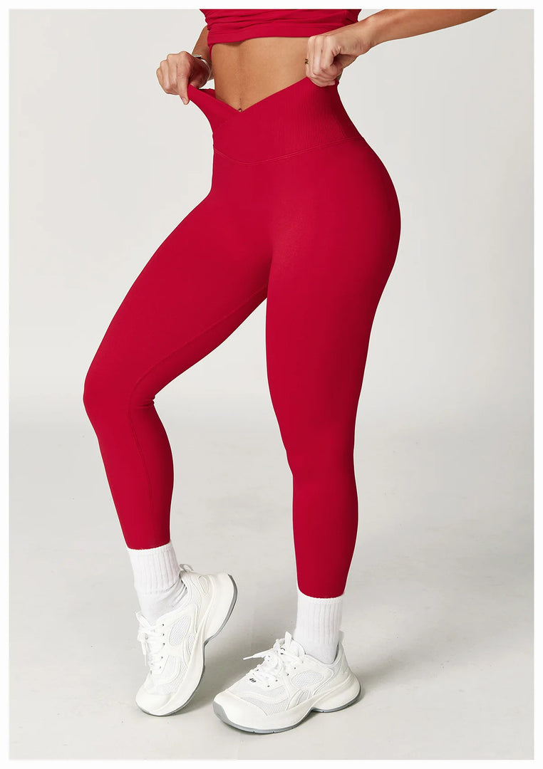 High Waist Contoured Seamless Leggings for Performance