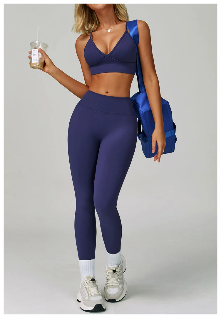 Breathable Shockproof Sports Bra With Adjustable Straps