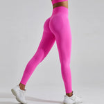 Load image into Gallery viewer, Seamless High Waist Leggings Moisture Wicking Contour
