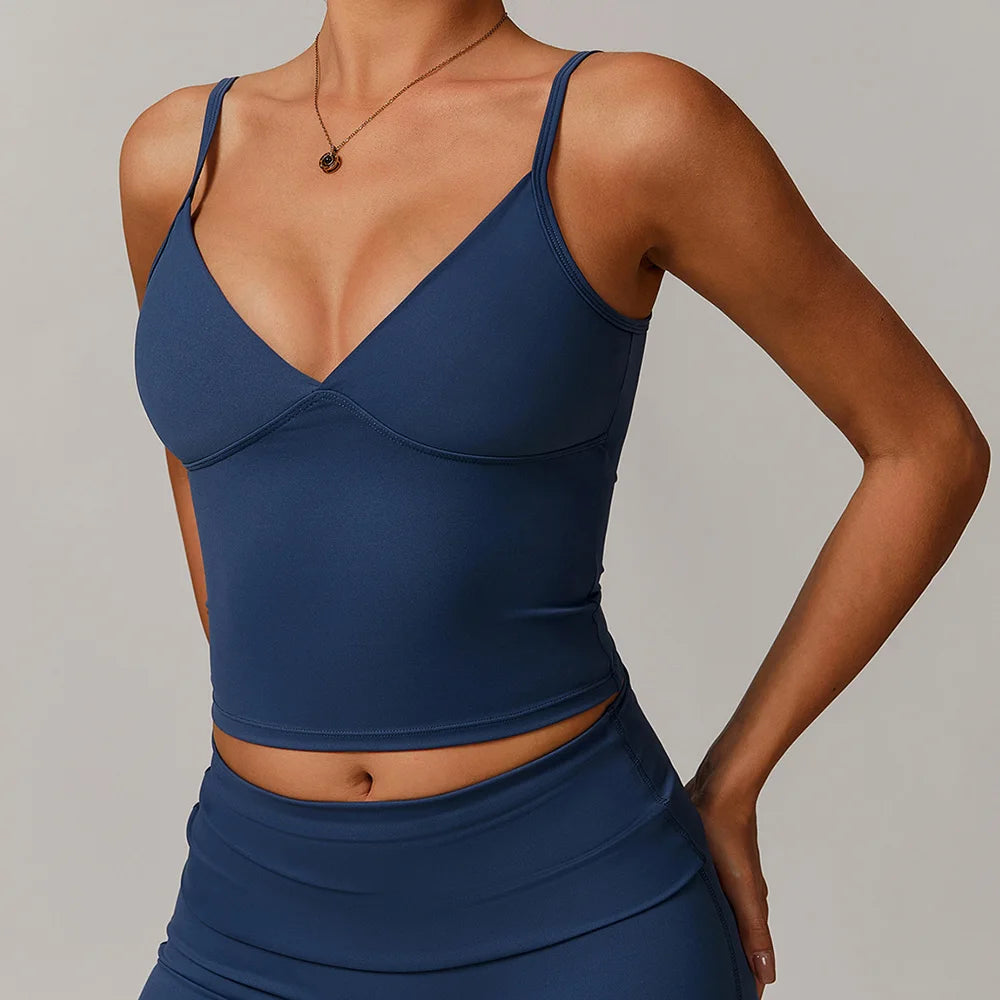 Quick-Dry Yoga Sports Bra High-Impact Training