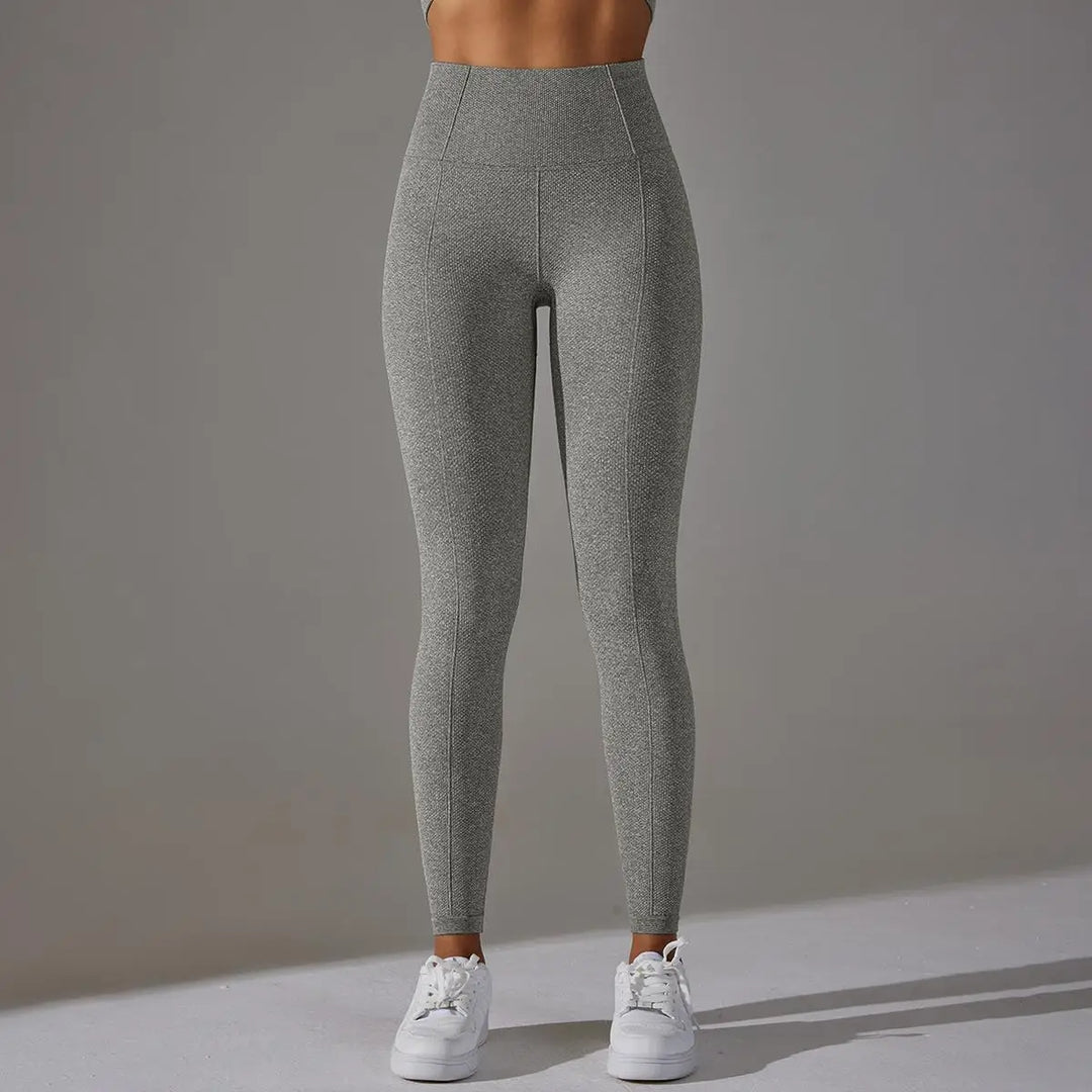 Ribbed Scrunch Contour Seamless High Waist Leggings