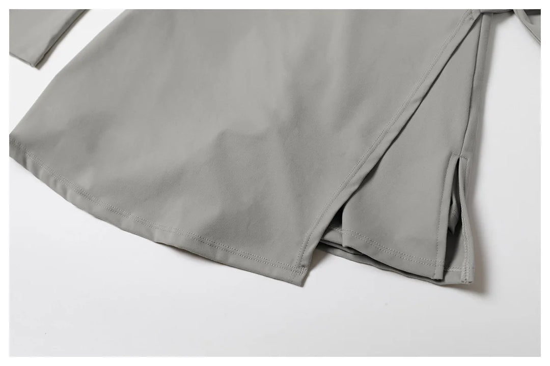 Backless Long Sleeve Contoured Bodysuit Jumpsuit