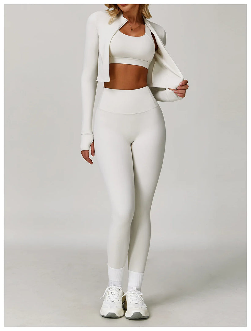 High Waist Contour Yoga Leggings Breathable Performance