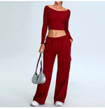 Load image into Gallery viewer, Off Shoulder Contour Seamless Athleisure Top Nylon
