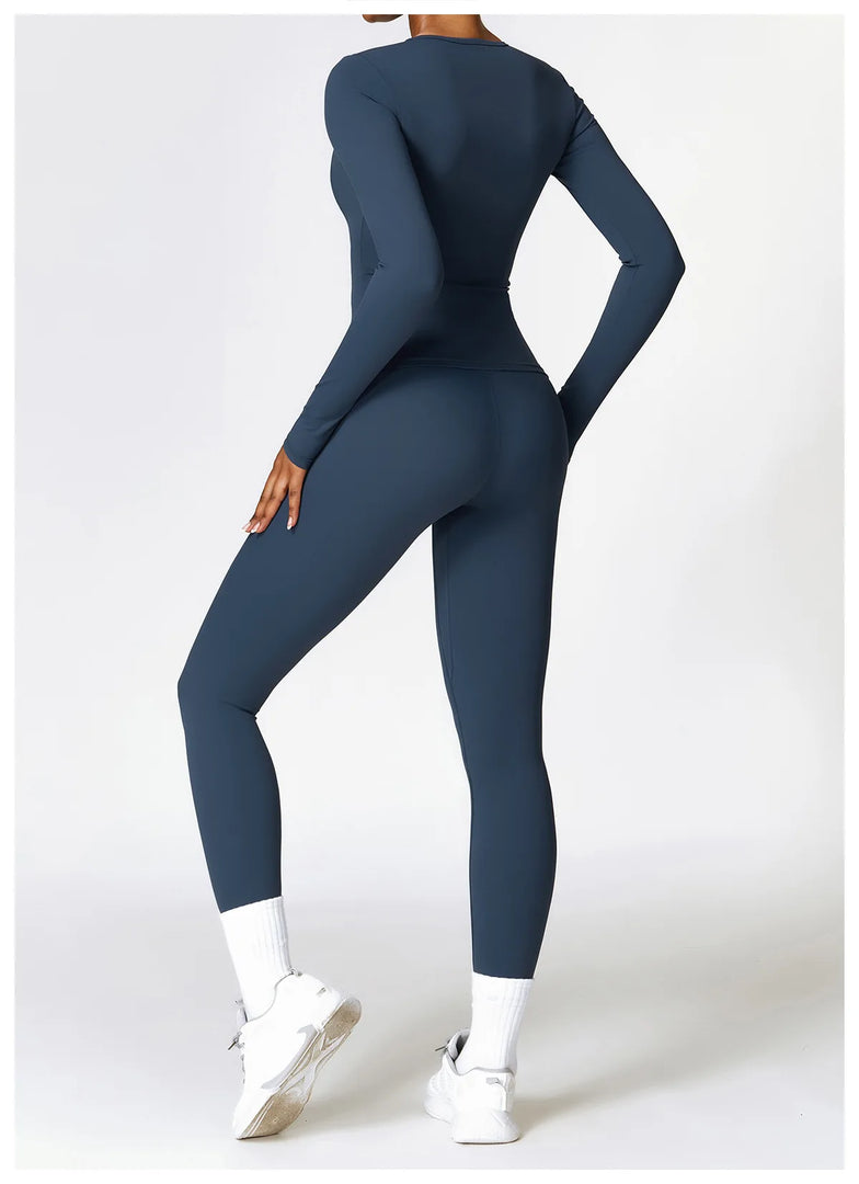 Seamless High Waist Contour Leggings For Performance