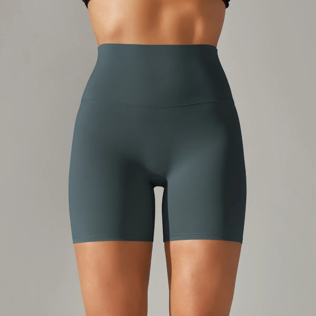 Luxurious High Waist Breathable Yoga Shorts Contour