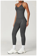 Load image into Gallery viewer, Two Piece Yoga Set Seamless Contour Performance Wear
