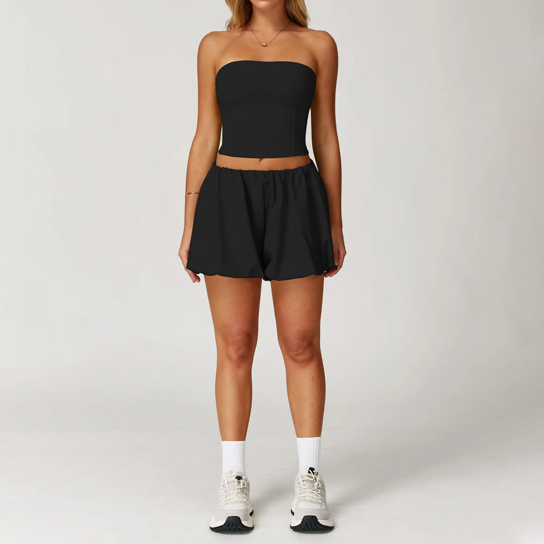 Sculpted Silhouette Two Piece Yoga Set Seamless Luxe