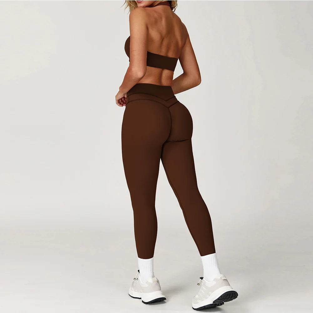 Luxuriously Seamless 2 Piece High Waist Set Contouring