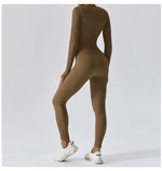 Load image into Gallery viewer, Seamless Contouring Yoga Bodysuit With Long Sleeves
