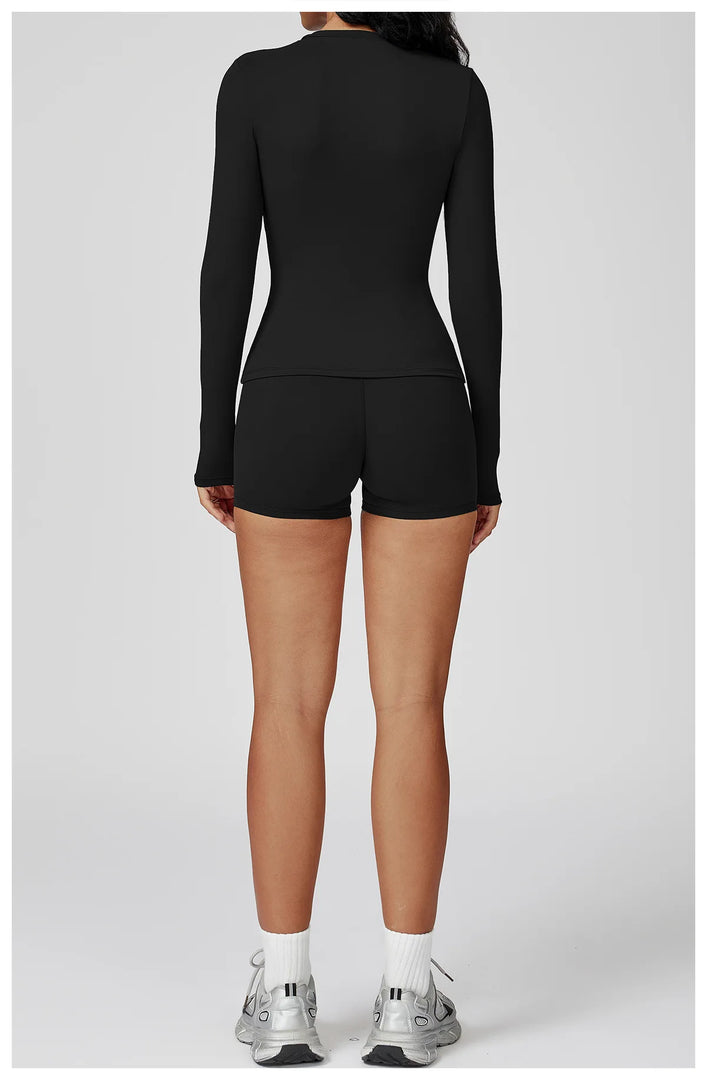 Luxurious Contour 2 Piece Yoga Athleisure Set Nylon