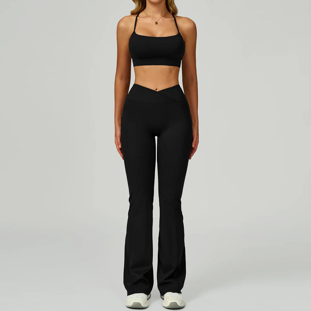 Two Piece Ultra Performance Yoga Luxe Set High Waist Band