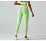 Load image into Gallery viewer, Seamless High Waist Leggings Moisture Wicking Contour
