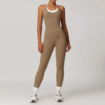 Load image into Gallery viewer, Color Blocking Seamless Yoga Jumpsuit Exquisite Fit

