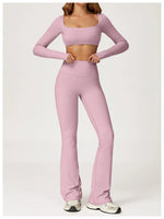 Load image into Gallery viewer, Soft Stretch Contour Two Piece Yoga Silhouette Leggings
