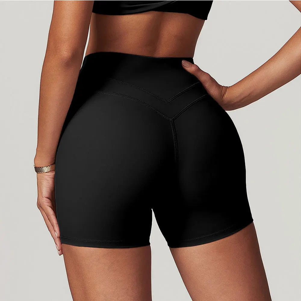Luxurious Breathable High Waist Yoga Shorts For Running