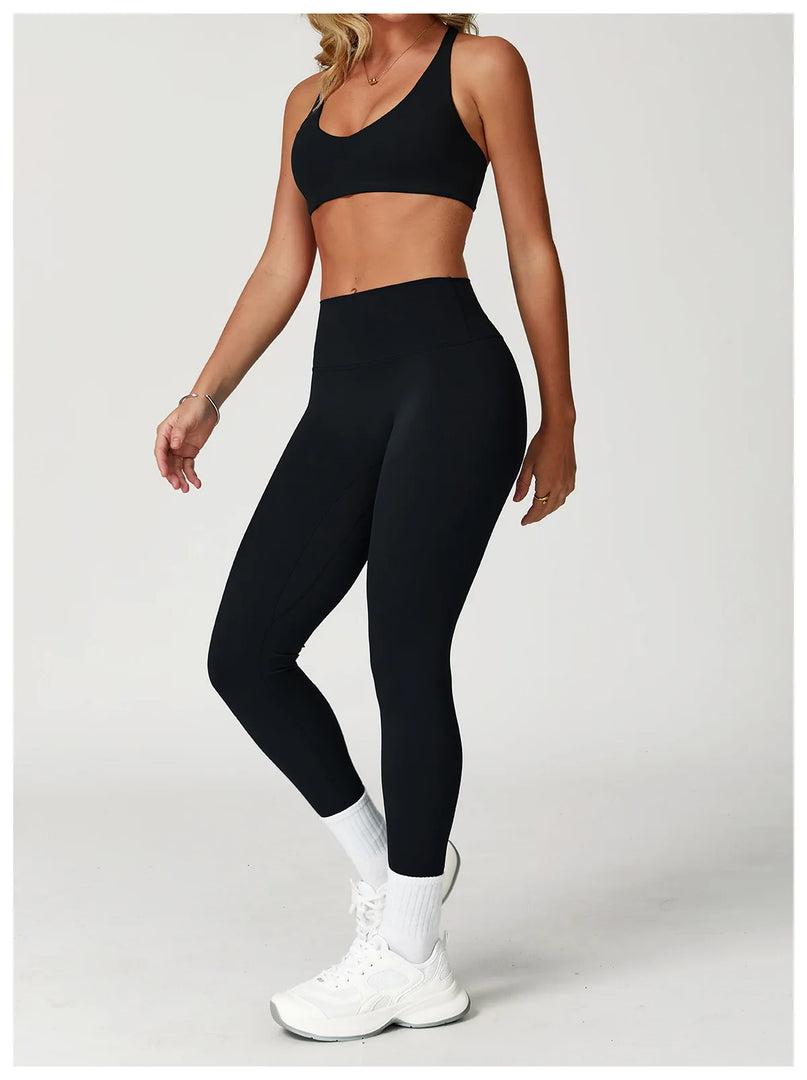 Luxuriously Seamless 2 Piece High Waist Set Contouring