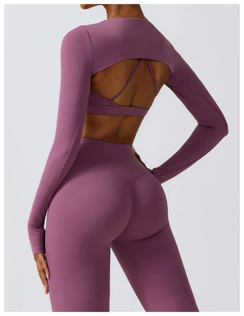 Nude Seamless Contour Knit Longline Performance Top