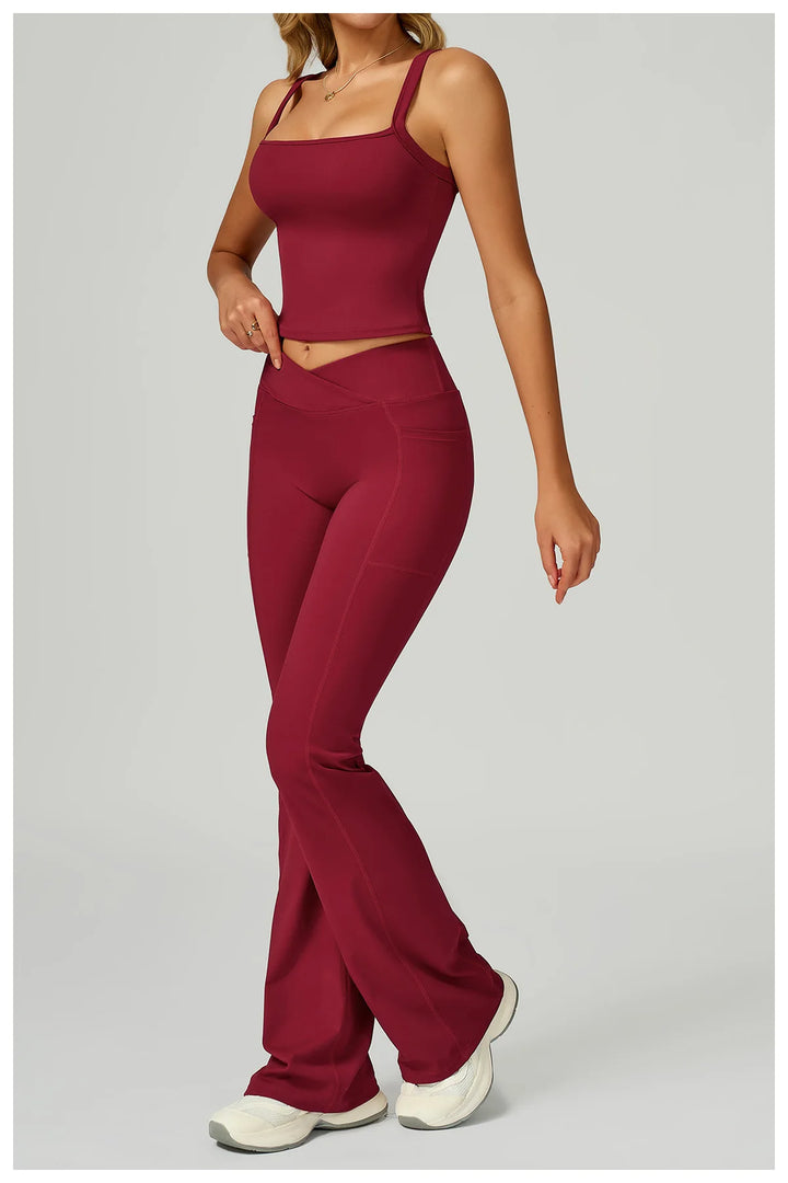 Two Piece Ultra Performance Yoga Luxe Set High Waist Band