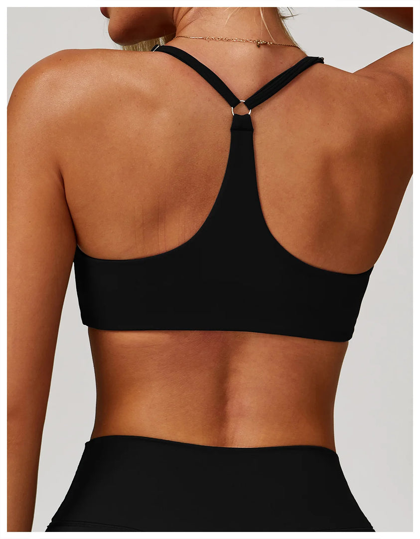 Contoured High Impact Sculpted Premium Sports Bra Seamless