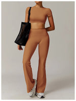 Load image into Gallery viewer, Contour Yoga Cropped Top Short Sleeve Performance Pro
