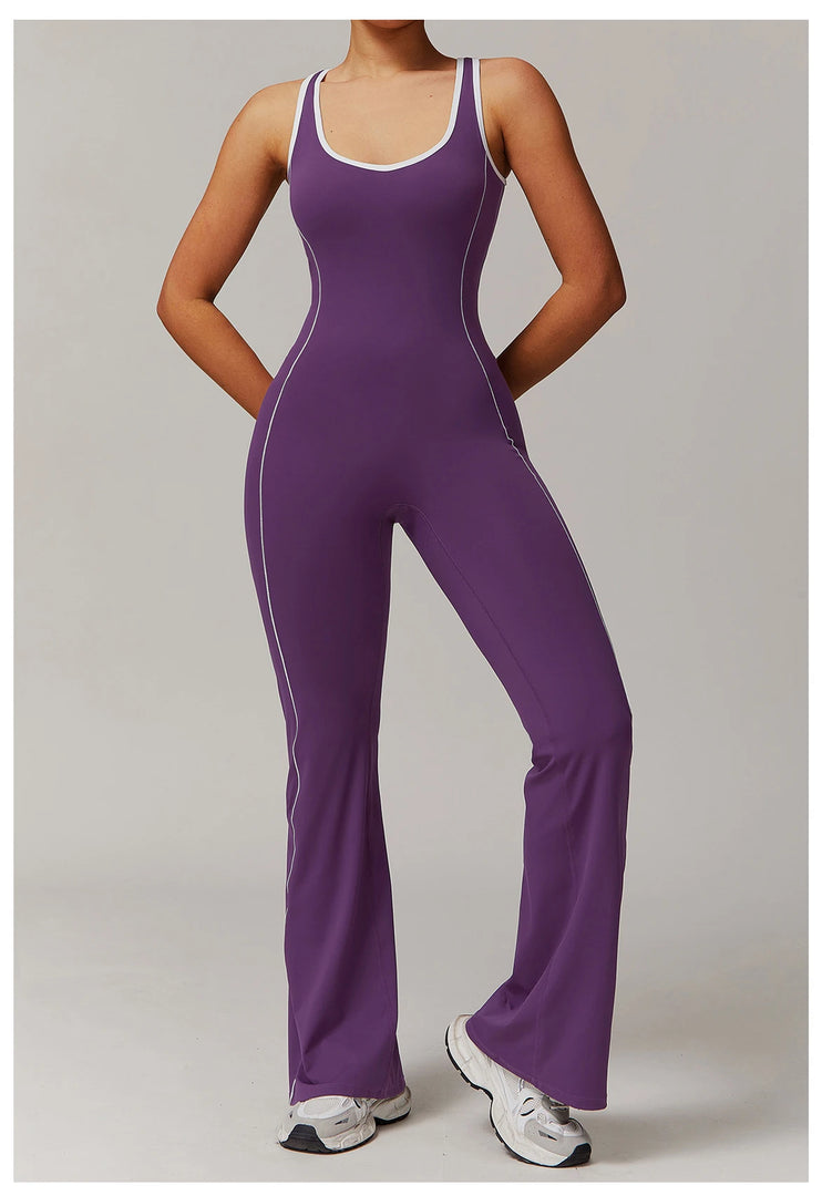 Sculpted Seamless Performance Jumpsuit With Front Zip