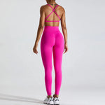 Load image into Gallery viewer, Seamless Two Piece Contour Performance Leggings Set Nylon

