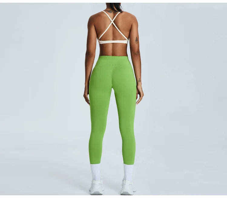 Cross Strap Seamless Yoga Bralette Premium Performance Fit