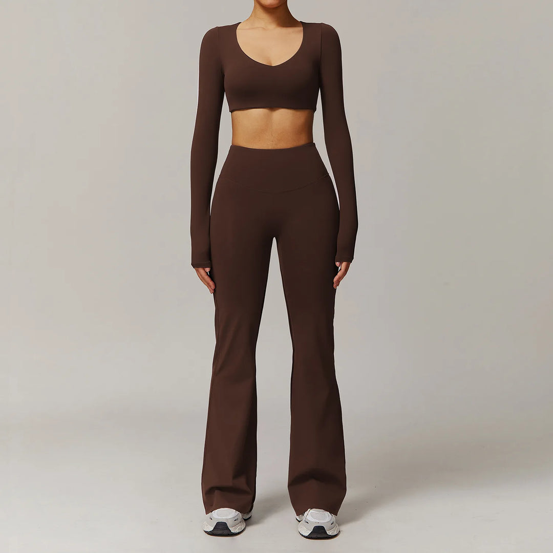 Seamless Contour Two Piece Yoga Set Luxe Performance Wear