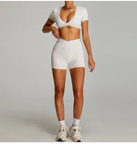 Load image into Gallery viewer, Luxurious Contoured Yoga Set Quick Drying Performance
