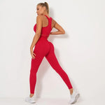 Load image into Gallery viewer, Seamless Contour Two Piece Yoga Set Performance Wear
