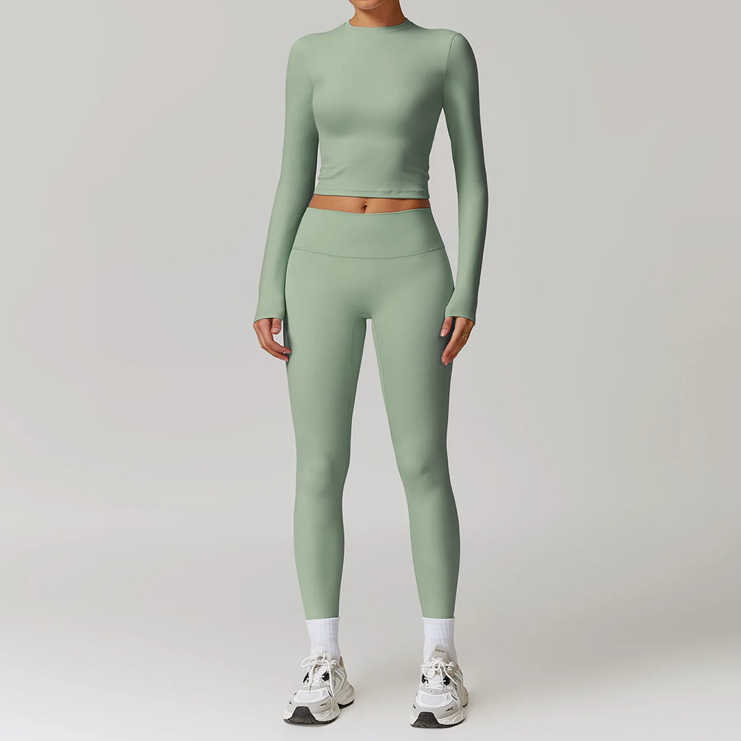 Signature 2 Piece Yoga Ensemble Nylon Plus Performance