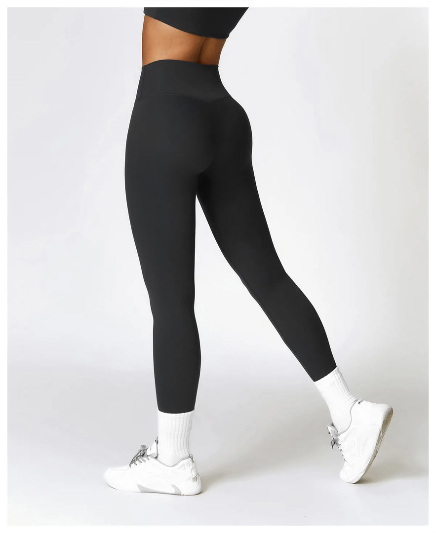 High Waist Contour Seamless Yoga Leggings With Performance