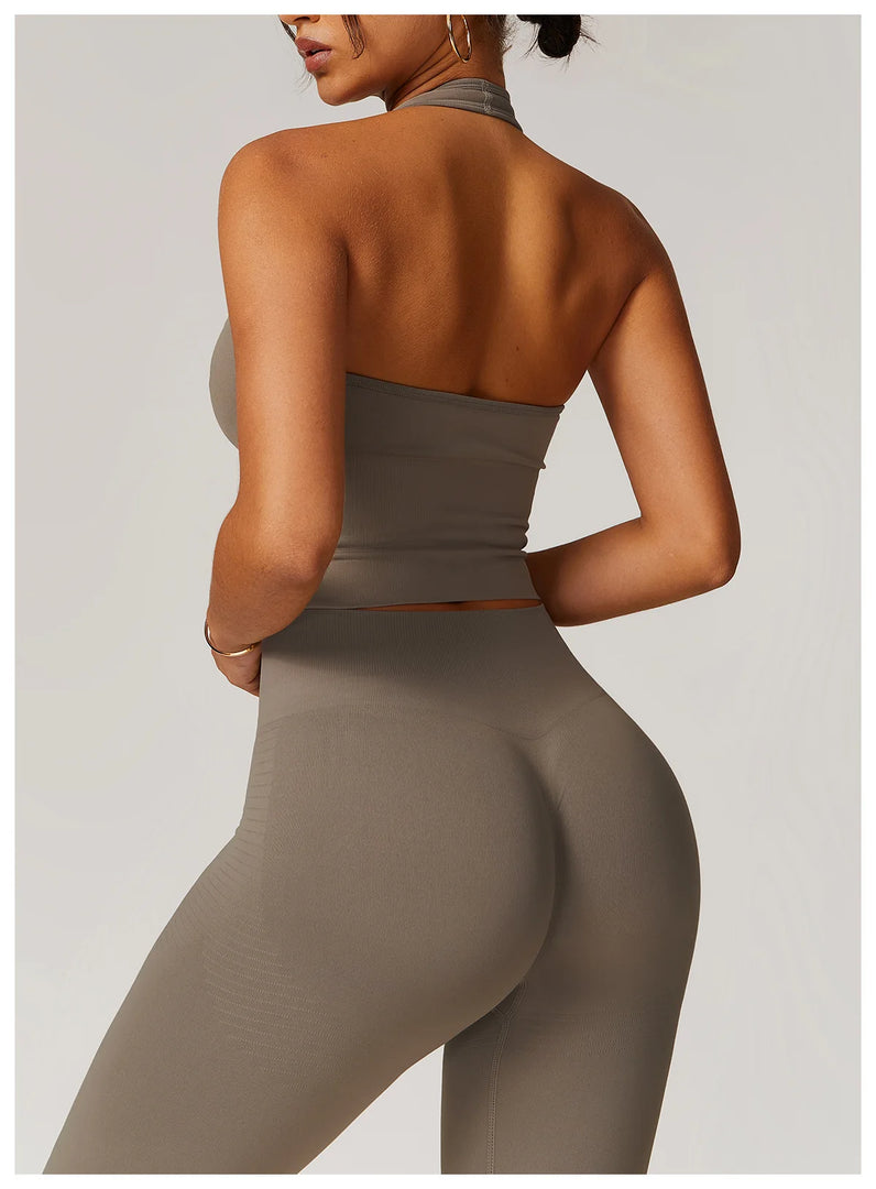 Seamless High Waist Studio Leggings With Breathable Fabric