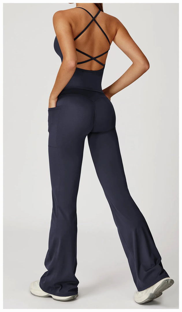 Two Piece Contoured Seamless Performance Athletic Set Nylon