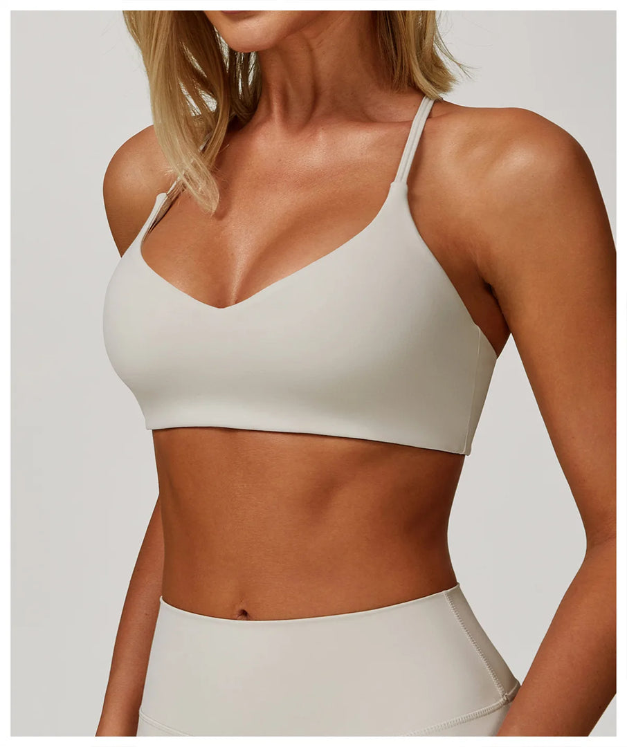 Contoured High Impact Sculpted Premium Sports Bra Seamless