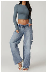 Load image into Gallery viewer, Breathable Seamless Contour Long Sleeve Top Performance
