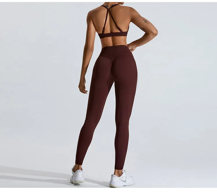 Seamless High Waist Contour Scrunch Leggings Premium