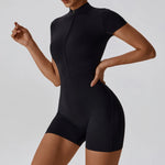 Load image into Gallery viewer, Seamless Contour Zippered Yoga Bodysuit Performance

