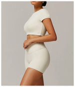 Load image into Gallery viewer, Contour Yoga Cropped Top Short Sleeve Performance Pro
