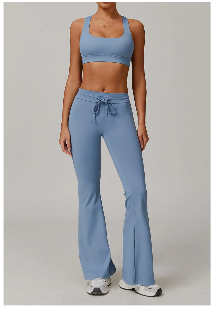 2 Piece Contoured Performance Athleisure Set Nylon