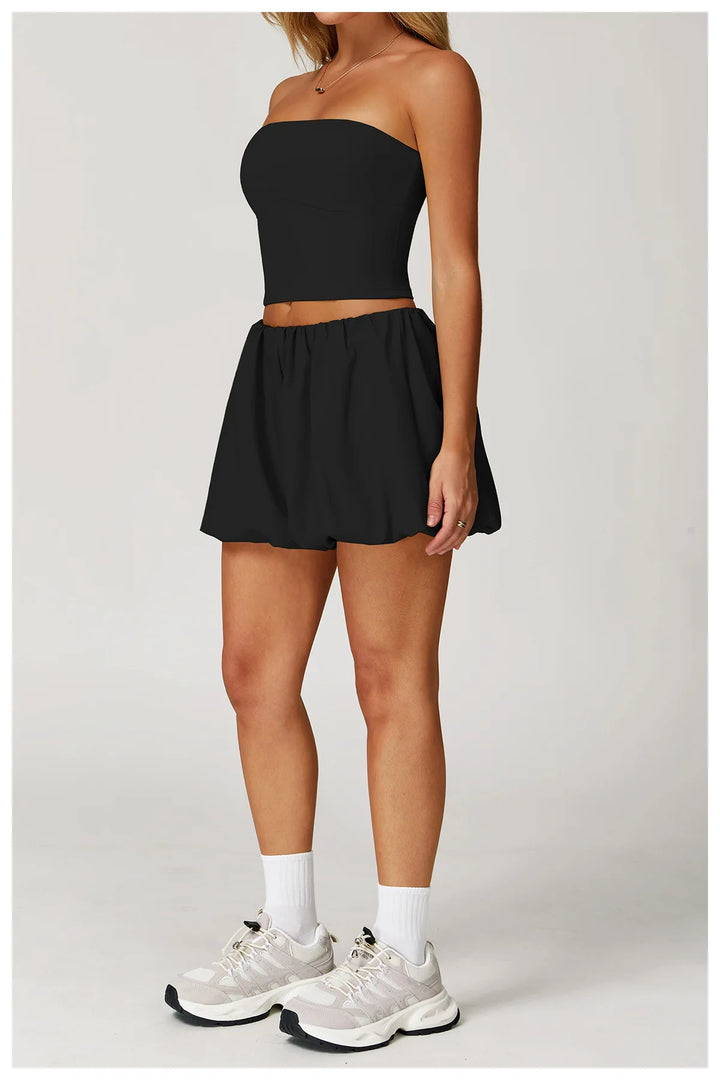 Sculpted Silhouette Two Piece Yoga Set Seamless Luxe